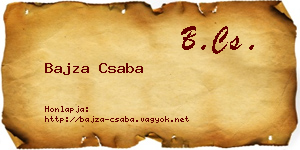 Bajza Csaba névjegykártya